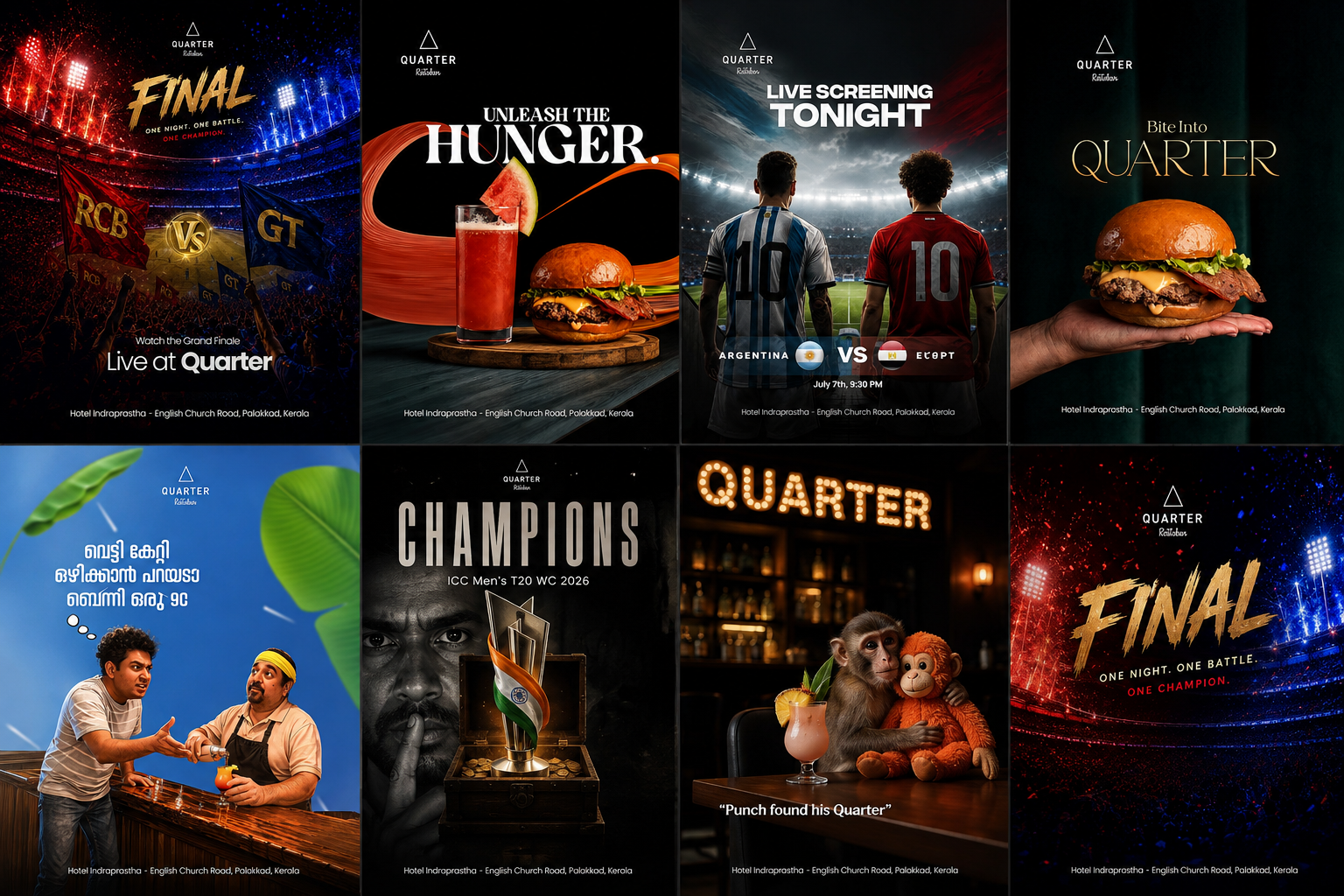 Quarter Restobar - Social Media Management & Brand Presence